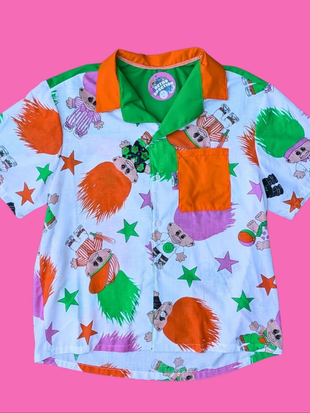 TROLLS BUTTON DOWN SHIRT SIZE M